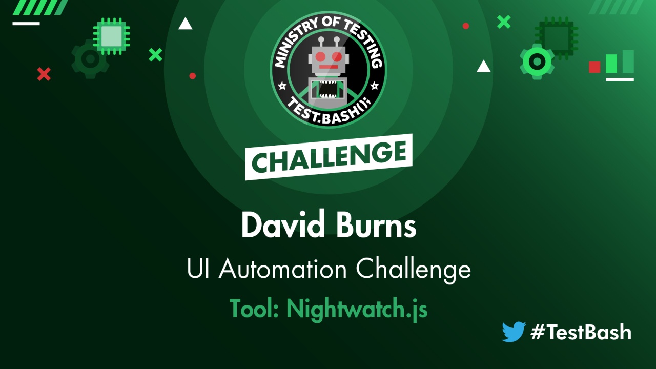 UI Challenge - David Burns using Nightwatch.js image