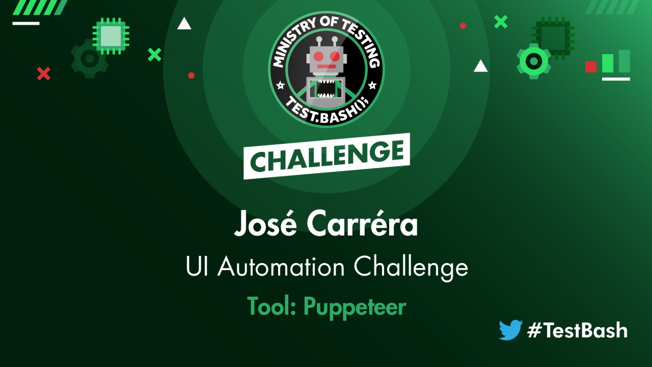 UI Challenge - José Carréra using Puppeteer image